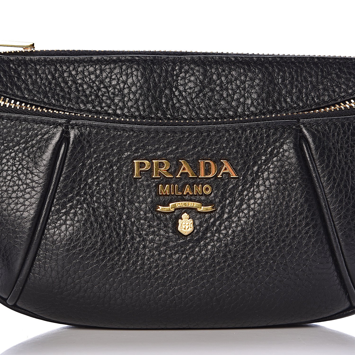 Prada Vitello Daino Small Belt Bag Black 13 of 13