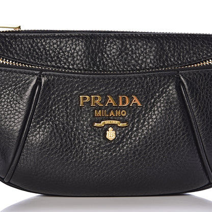 Prada Vitello Daino Small Belt Bag Black 13 of 13