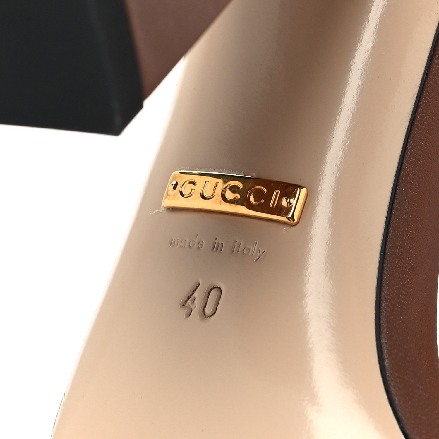 Gucci Lifford Calfskin GG Marmont Ankle Wrap 105mm Sandals 40 Cognac 6 of 7