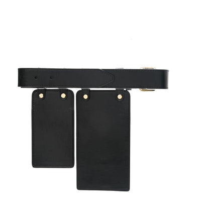 Fendi Vitello Glacier Utility Belt Pouch Black 2 of 7