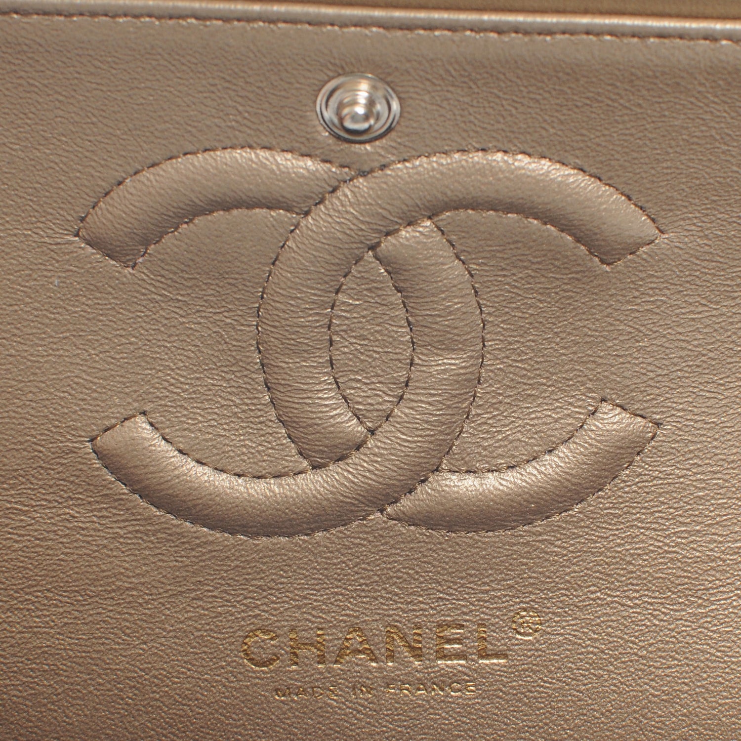 Chanel Lambskin Medium Double Flap Bronze 5 of 9