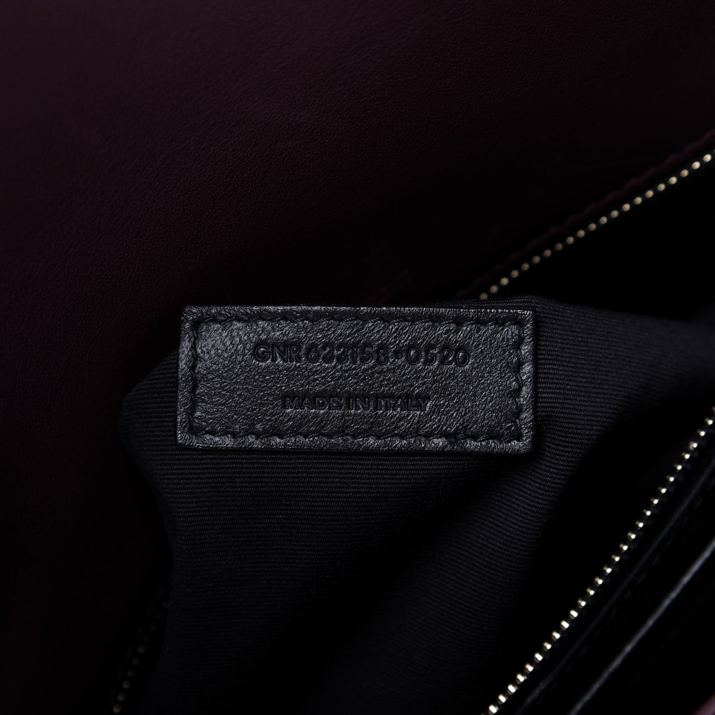 Lambskin Matelasse Monogram Medium Niki Chain Satchel Burgundy