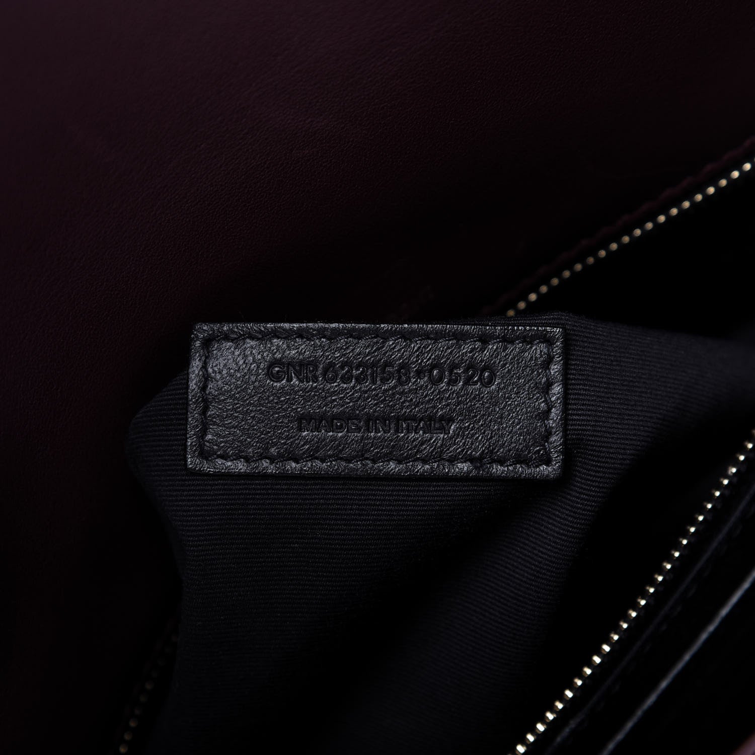 Saint Laurent Lambskin Matelasse Monogram Medium Niki Chain Satchel Burgundy 9 of 9