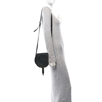 Chloe Calfskin Small Marcie Saddle Bag Black 2 of 9