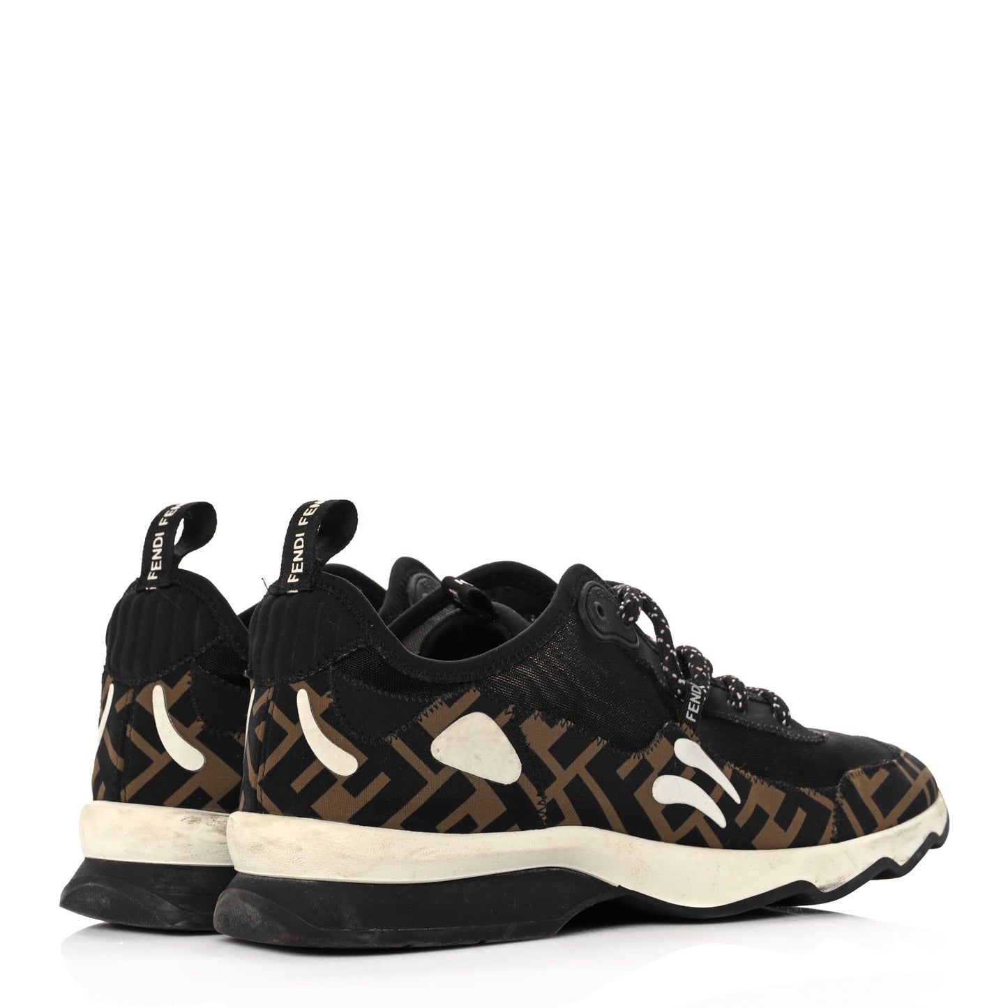 Technical Mesh Lycra FFreedom Patchwork Sneakers 39 Black Tobacco