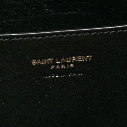 Saint Laurent Grained Lambskin Large Cassandre Envelope Pouch Light Musk 6 of 6