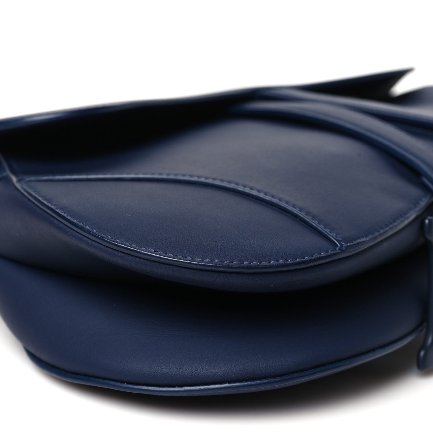 Christian Dior Ultra Matte Calfskin Saddle Bag Blue 9 of 10