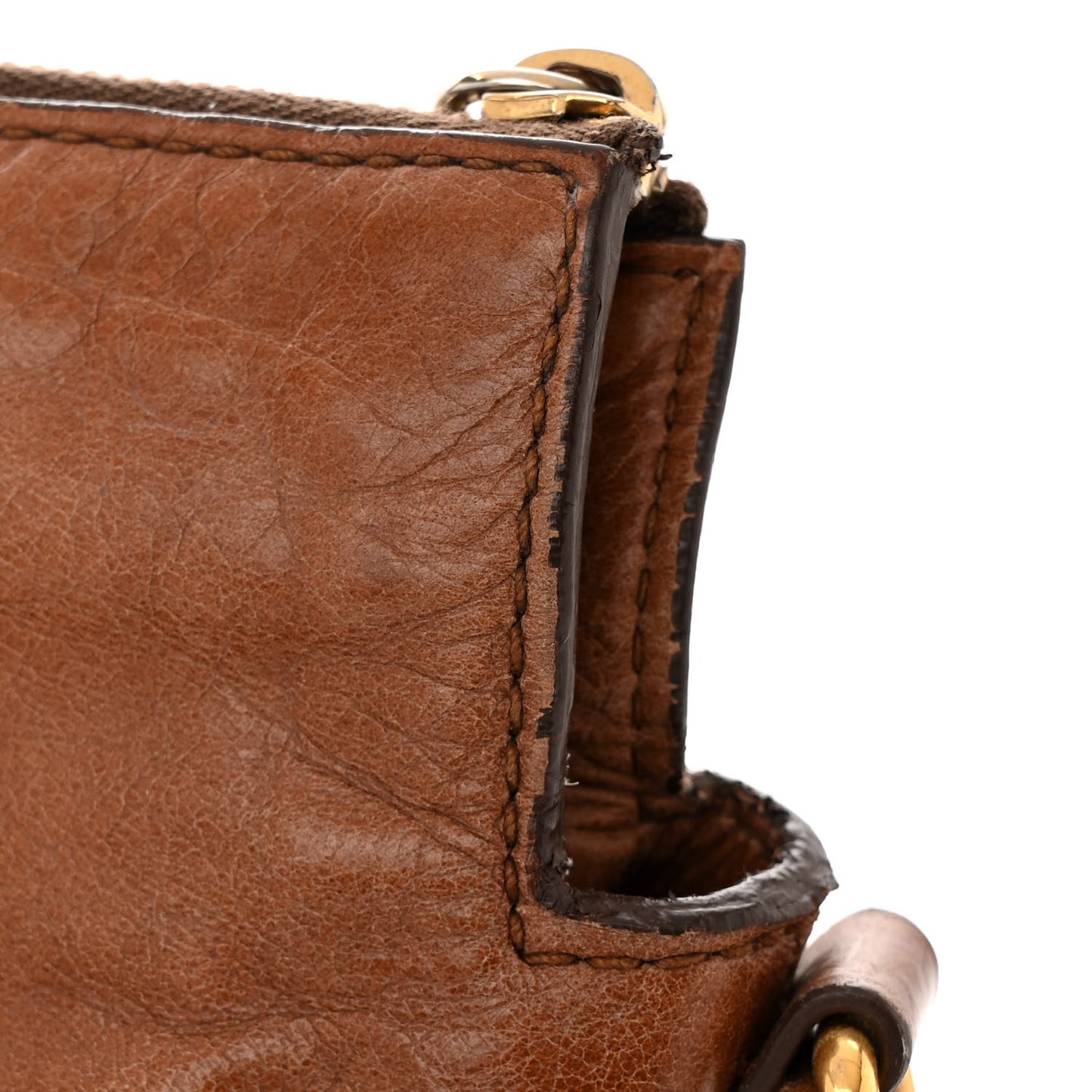 Vitello Lux Bow Bag Brown