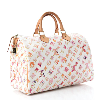 Louis Vuitton Watercolor Aquarelle Speedy 35 White 3 of 13