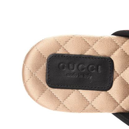 Gucci Velvet Crystal Snake Embroidered Womens Slippers Tibet Red 8 of 9