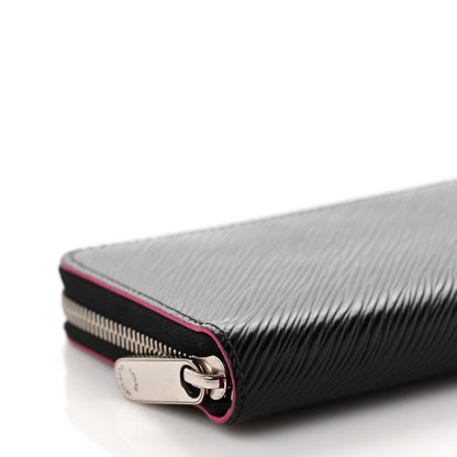 Louis Vuitton Epi Zippy Wallet Black Hot Pink 7 of 8