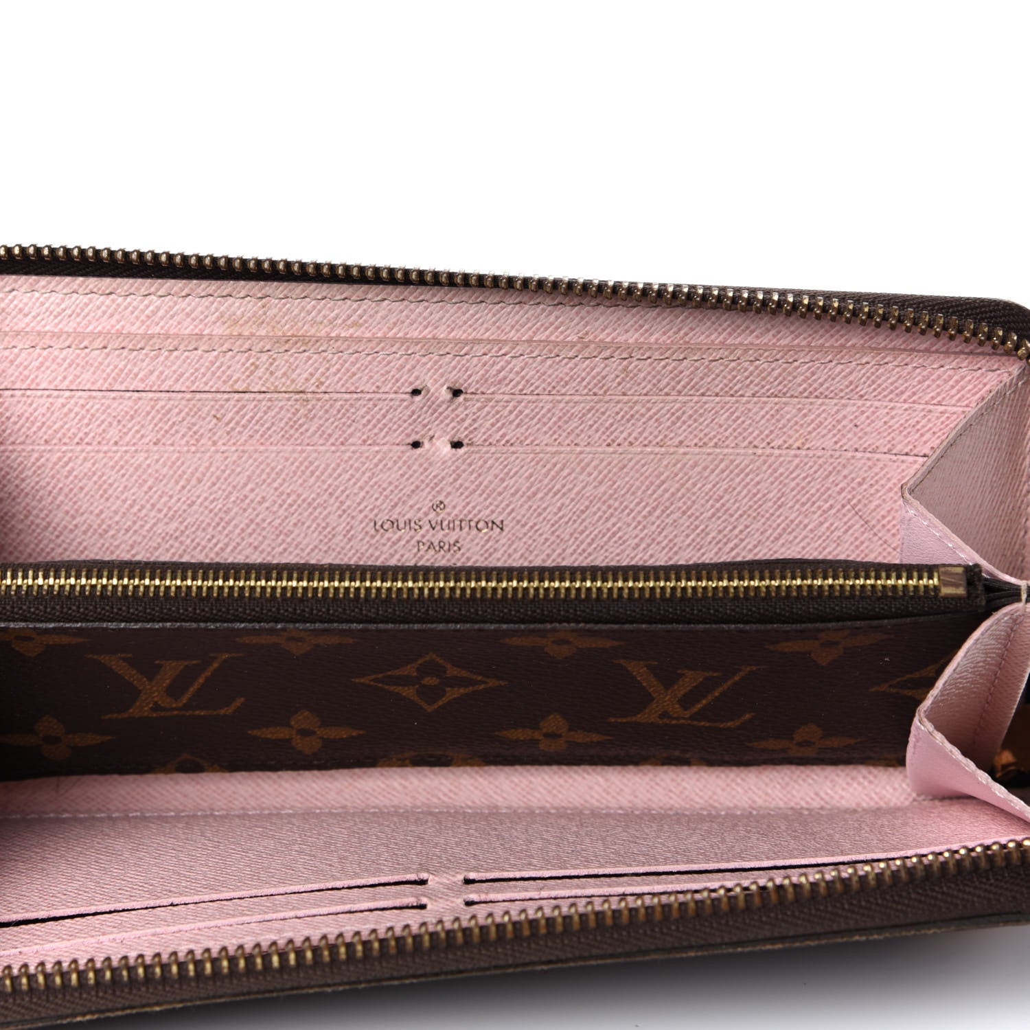 Louis Vuitton Monogram Clemence Wallet Rose Ballerine 4 of 10