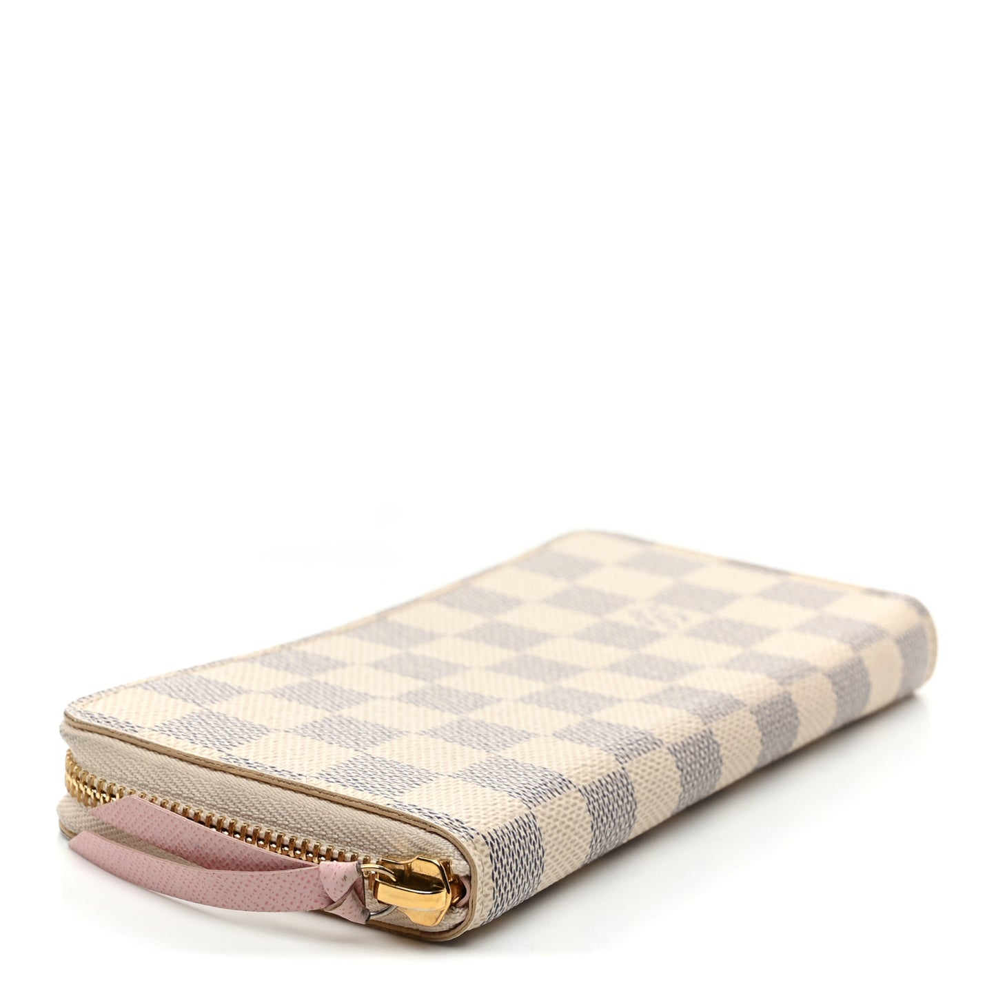 Damier Azur Clemence Wallet Rose Ballerine