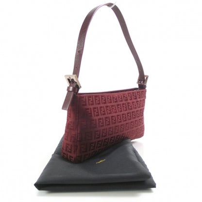 Fendi Zucchino Pochette Burgundy 3 of 9