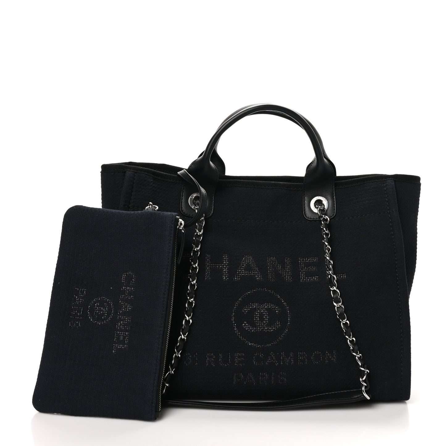 Mixed Fibers Small Deauville Tote Black