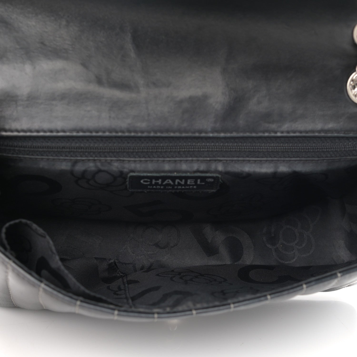 Chanel Lambskin Vertical Quilted Medium Single Flap Black 5 of 12