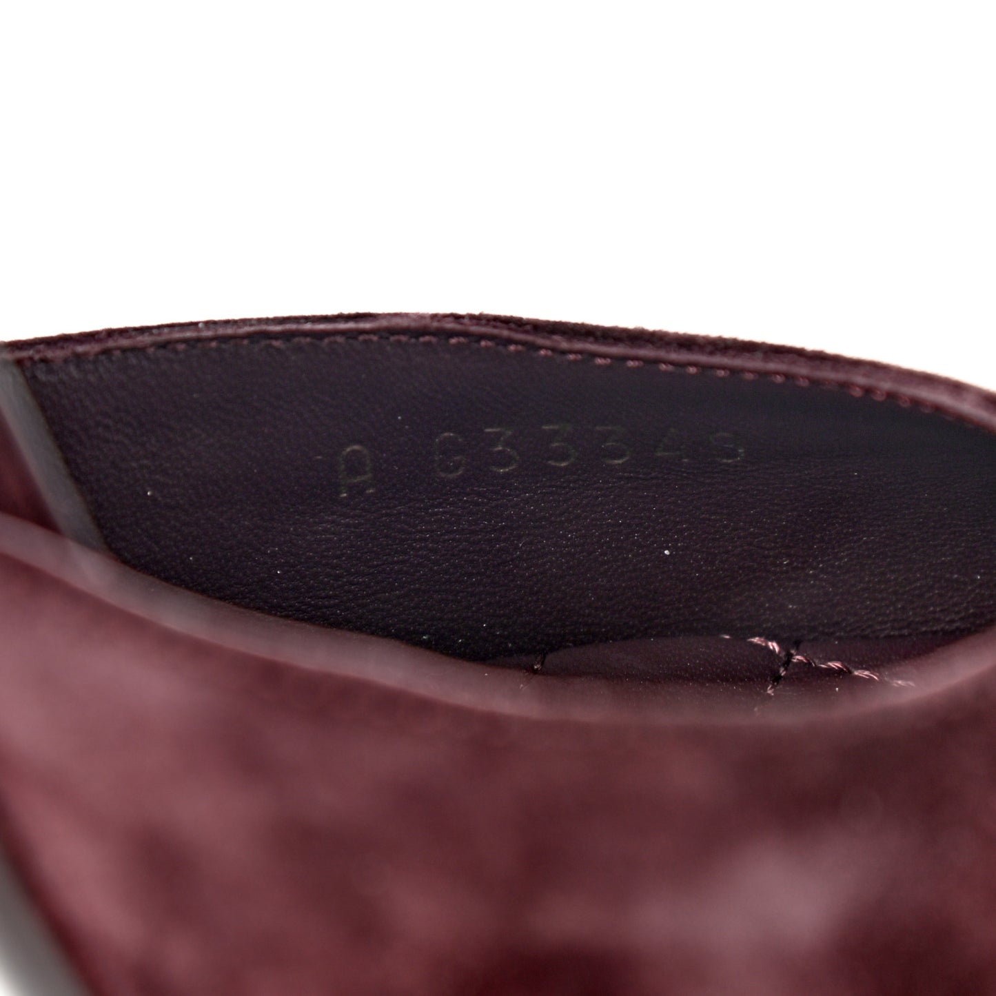 Suede Calfskin Pumps 40 Dark Purple