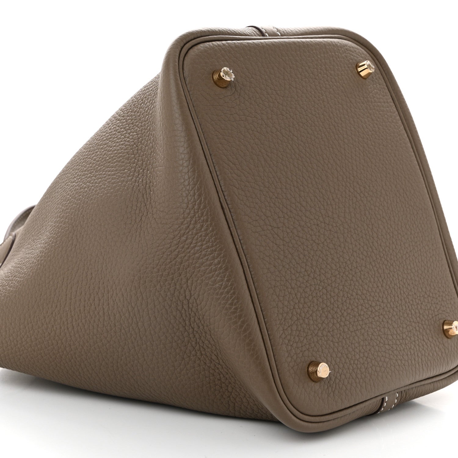 Hermes Taurillon Clemence Picotin Lock 22 MM Etoupe 9 of 10