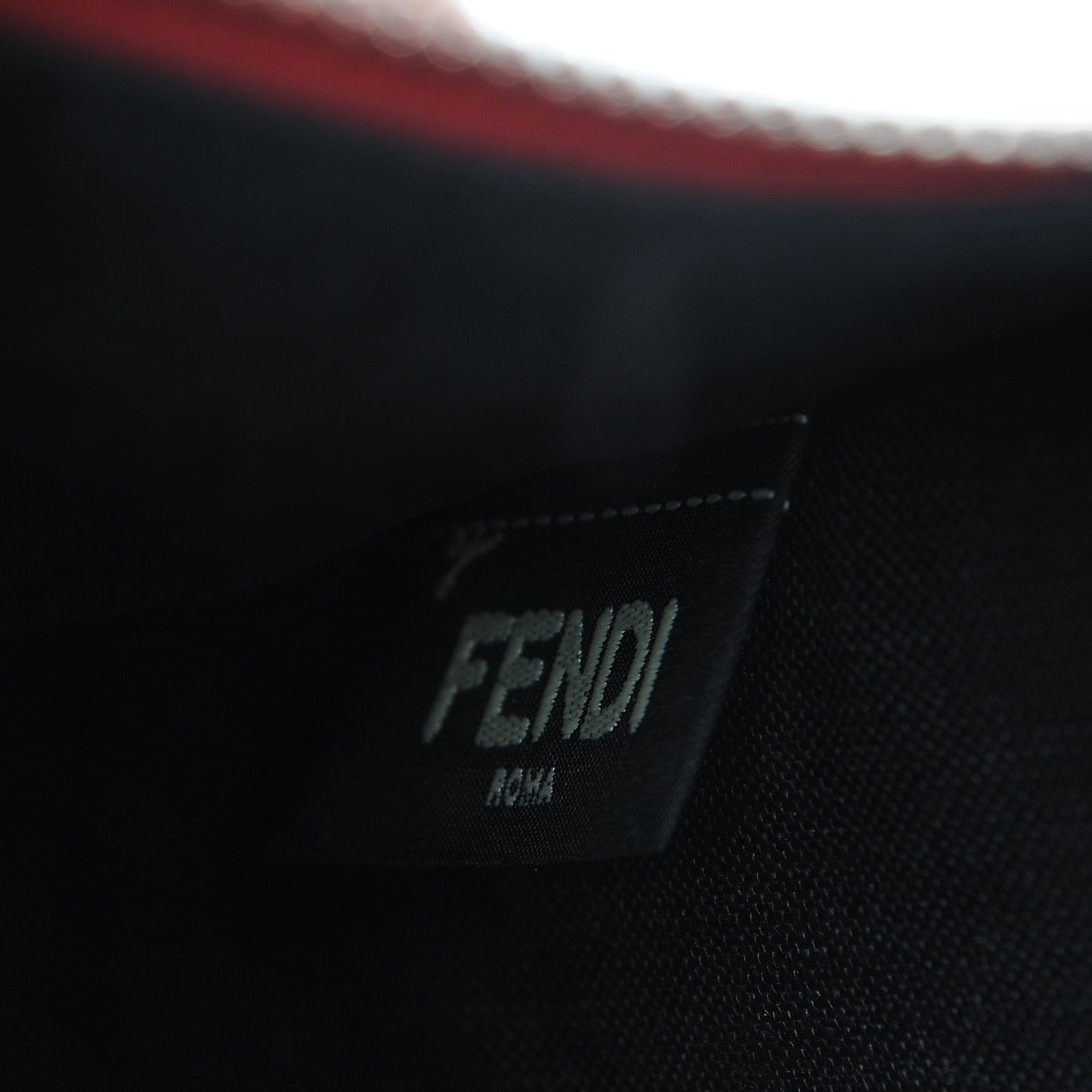Calfskin Faces Pouch Rosso