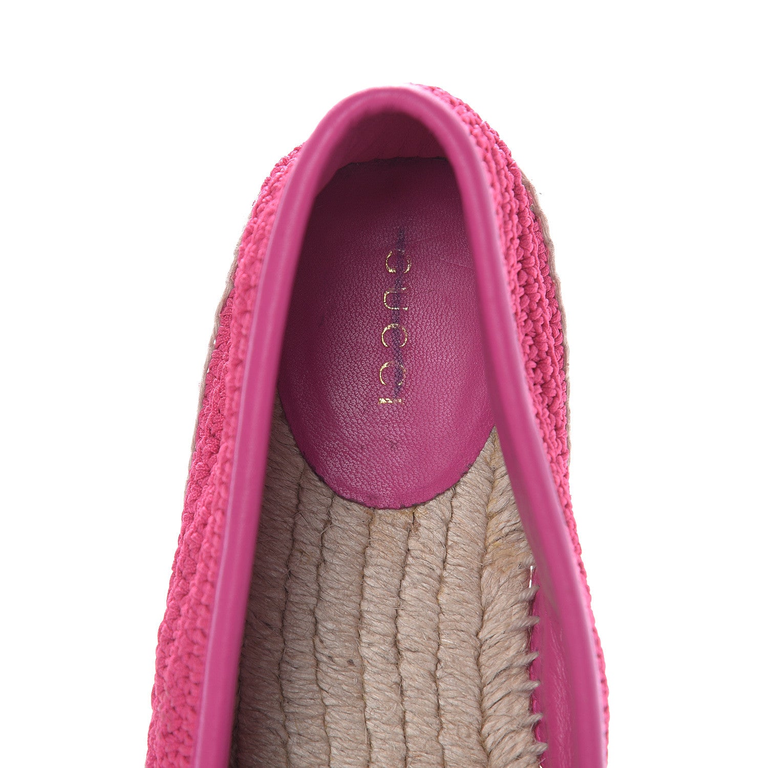 Gucci Cotton Crochet Pearly GG Marmont Espadrilles 37 Cyclamen Rose 6 of 9