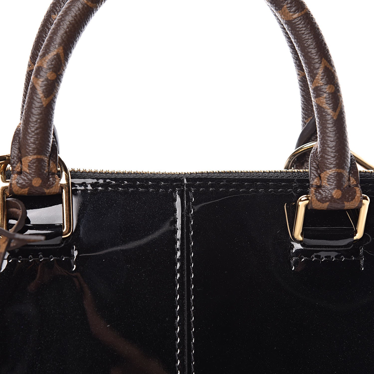 Louis Vuitton Patent Monogram Alma PM Black 8 of 10