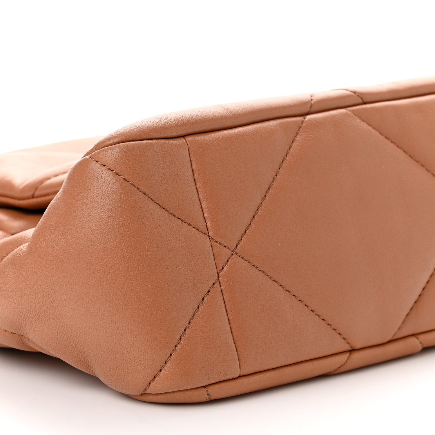 Chanel Lambskin Quilted Large Chanel 19 Flap Brown 9 of 10