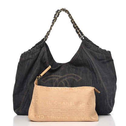 Chanel Denim XL Coco Cabas Tote Blue 8 of 8