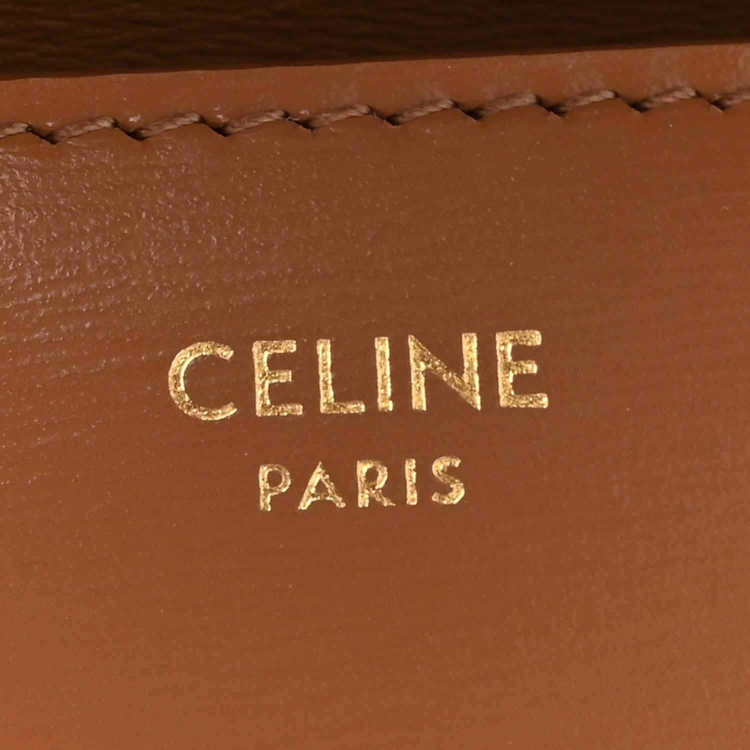 Celine Shiny Calfskin Small Triomphe Wallet Bronze 7 of 10