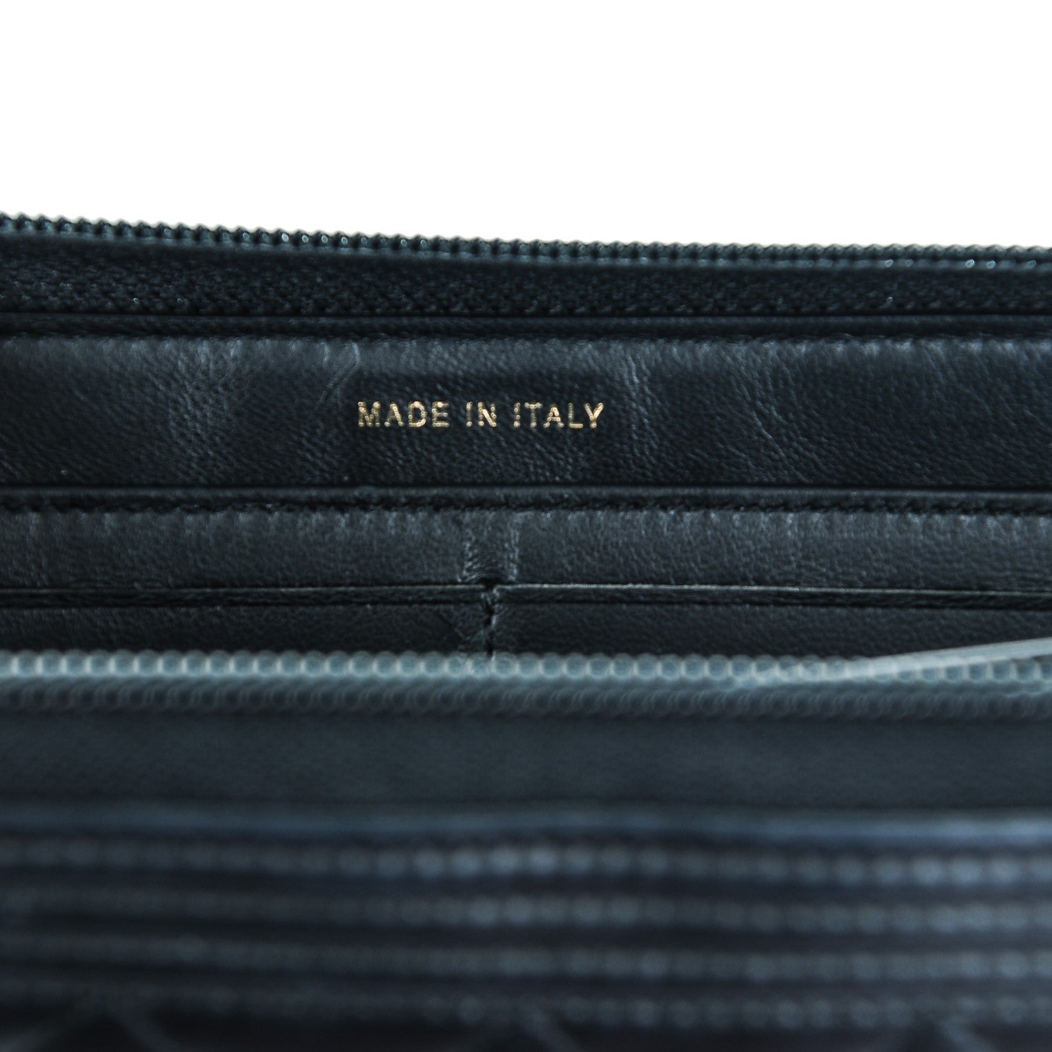 Chanel Lambskin Quilted Boy Zip Around Wallet Black 7 of 8