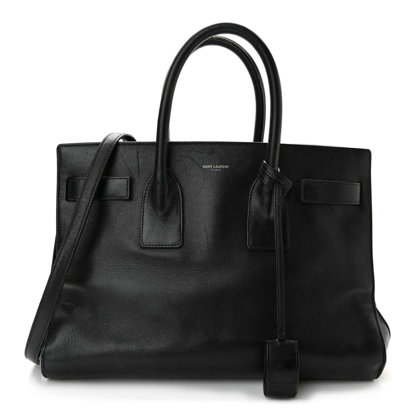 Calfskin Small Sac De Jour Black