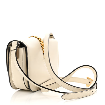 Gucci Azalea Calfskin Mini Sylvie 1969 Flap Messenger Bag Mystic White 3 of 10