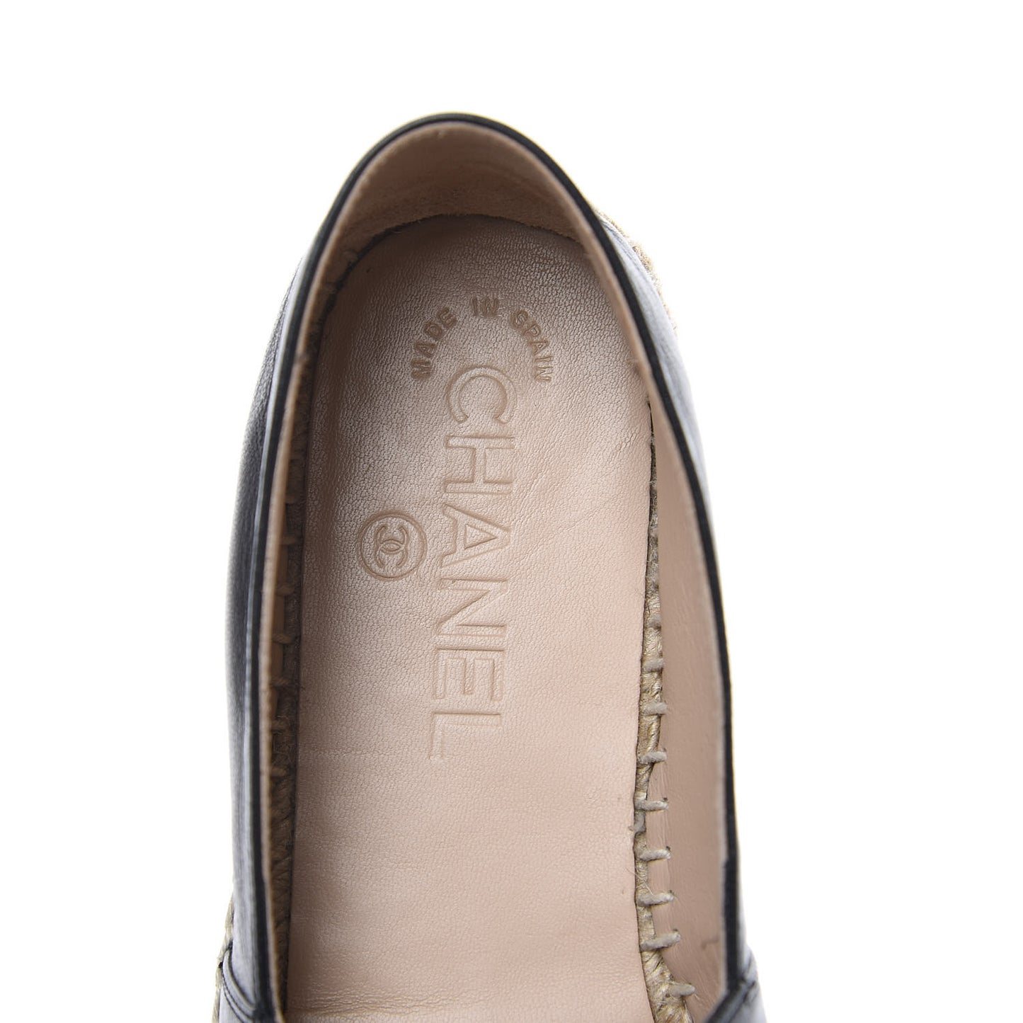 Lambskin CC Espadrilles 36 Black