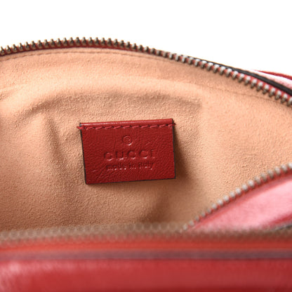 Gucci Azalea Calfskin Matelasse Diagonal Tall GG Marmont Crossbody Bag Romantic Cerise 8 of 10