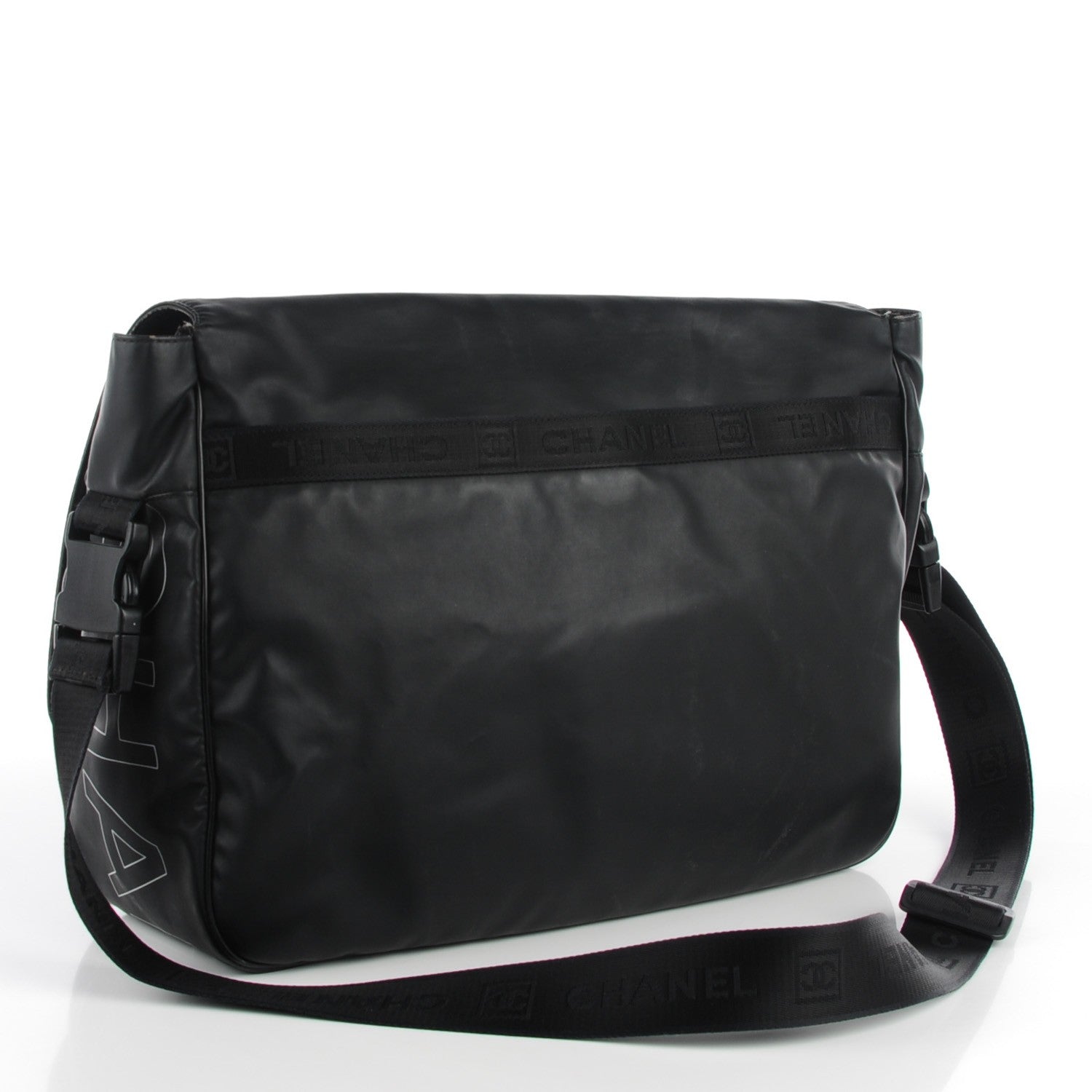 Chanel Vinyl Sport CC Messenger Black 3 of 8