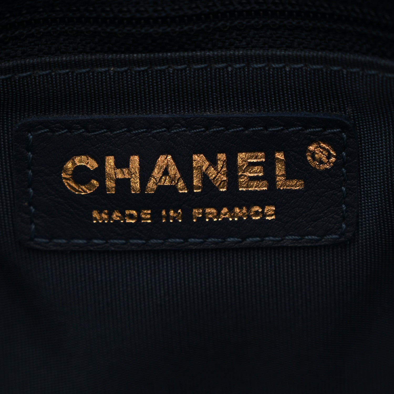 Chanel Lambskin Quilted Large Fluffy CC Shopping Tote Blue 6 of 10