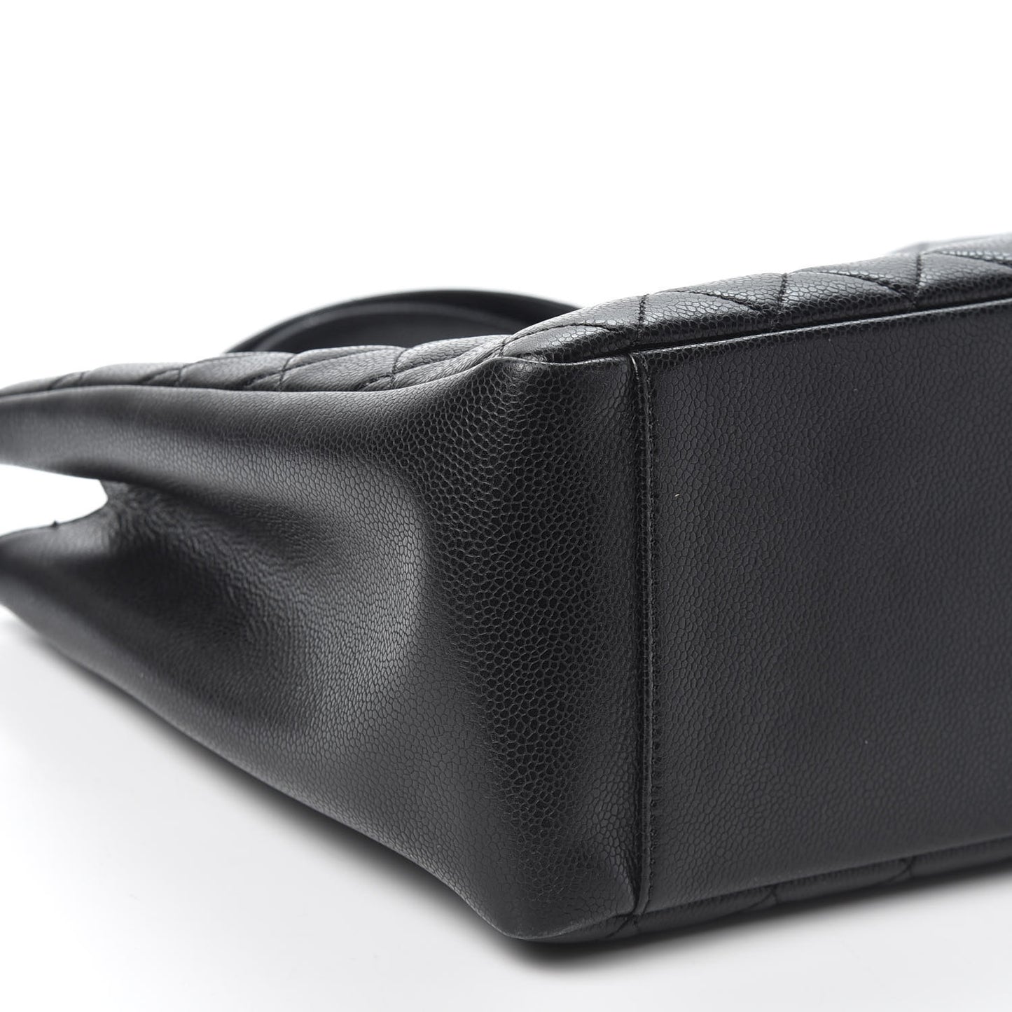 Caviar Quilted Grand Shopping Tote GST Black