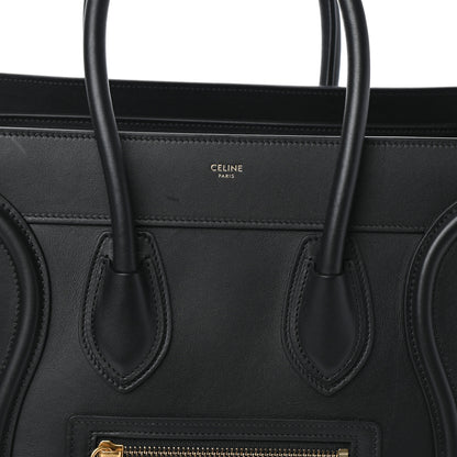 Celine Smooth Calfskin Micro Luggage Black 7 of 9