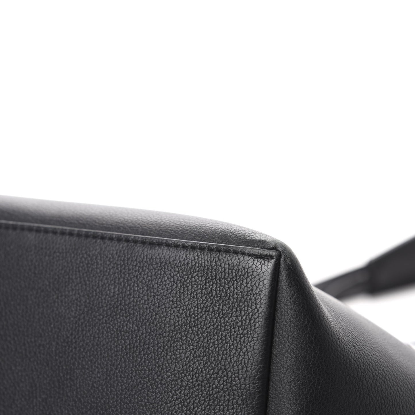 Calfskin Lockme Go Tote Black