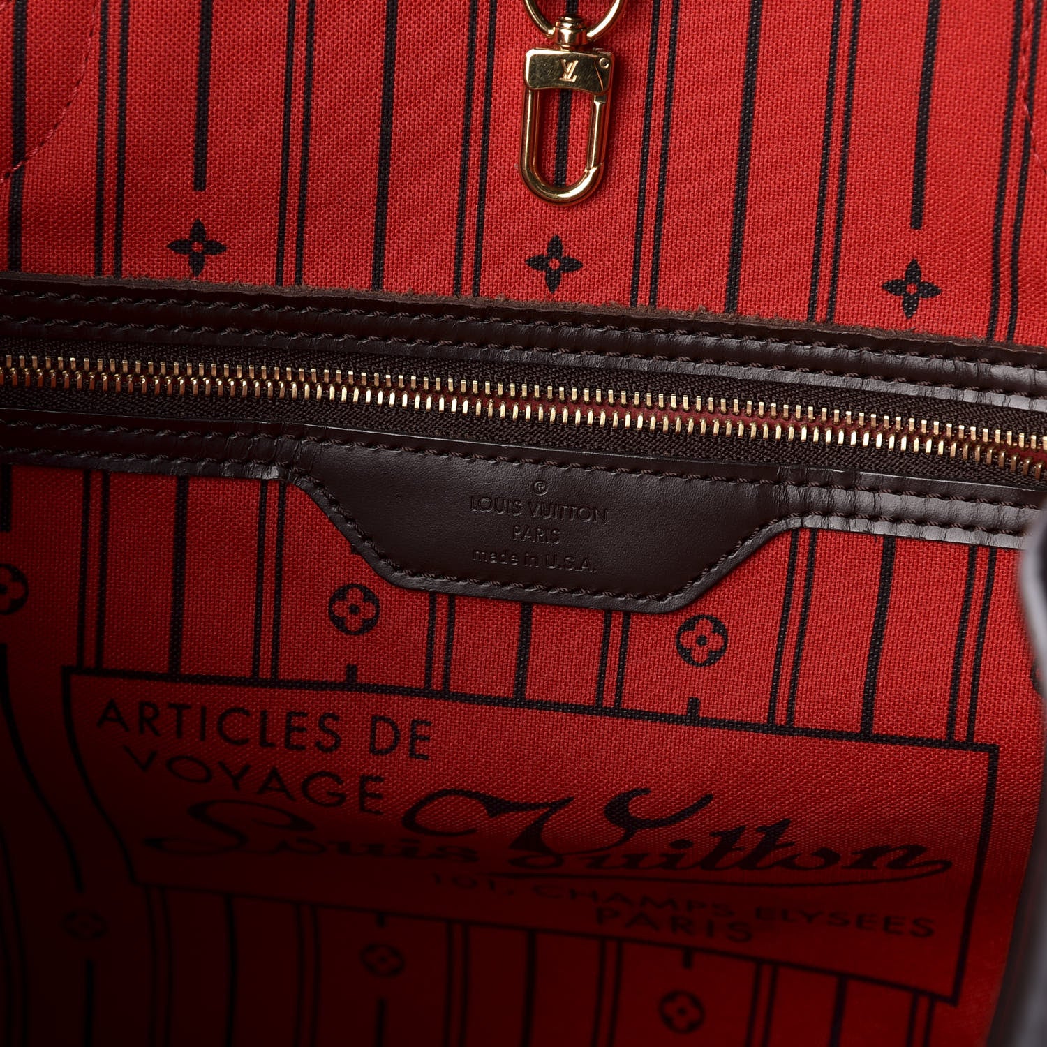 Louis Vuitton Damier Ebene Neverfull MM 7 of 10