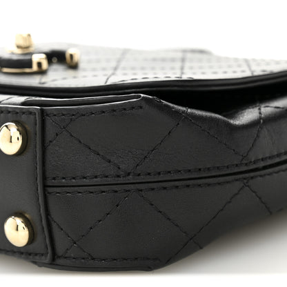 Chanel Calfskin Stitched Small Covered CC Flap Bag Black 18 of 21