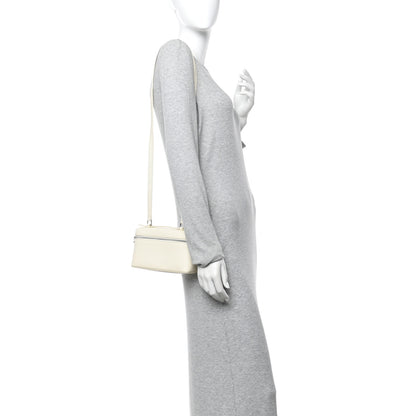 Loro Piana Grained Calfskin L19 Extra Pocket Pouch Whisper White 2 of 10