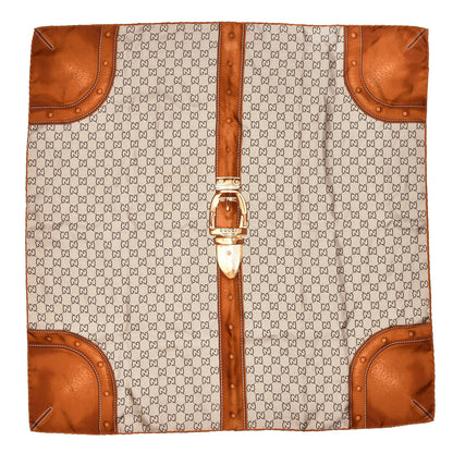 Gucci Silk Monogram Belt Print Scarf 1 of 4