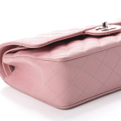 Chanel Caviar Quilted Medium Double Flap Pink 6 of 13