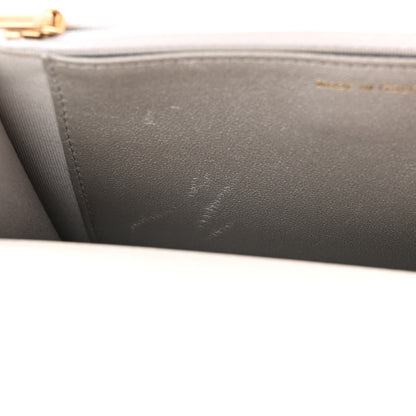 Chanel Shiny Calfskin Quilted Multicolor Top Handle Wallet On Chain WOC White 12 of 14