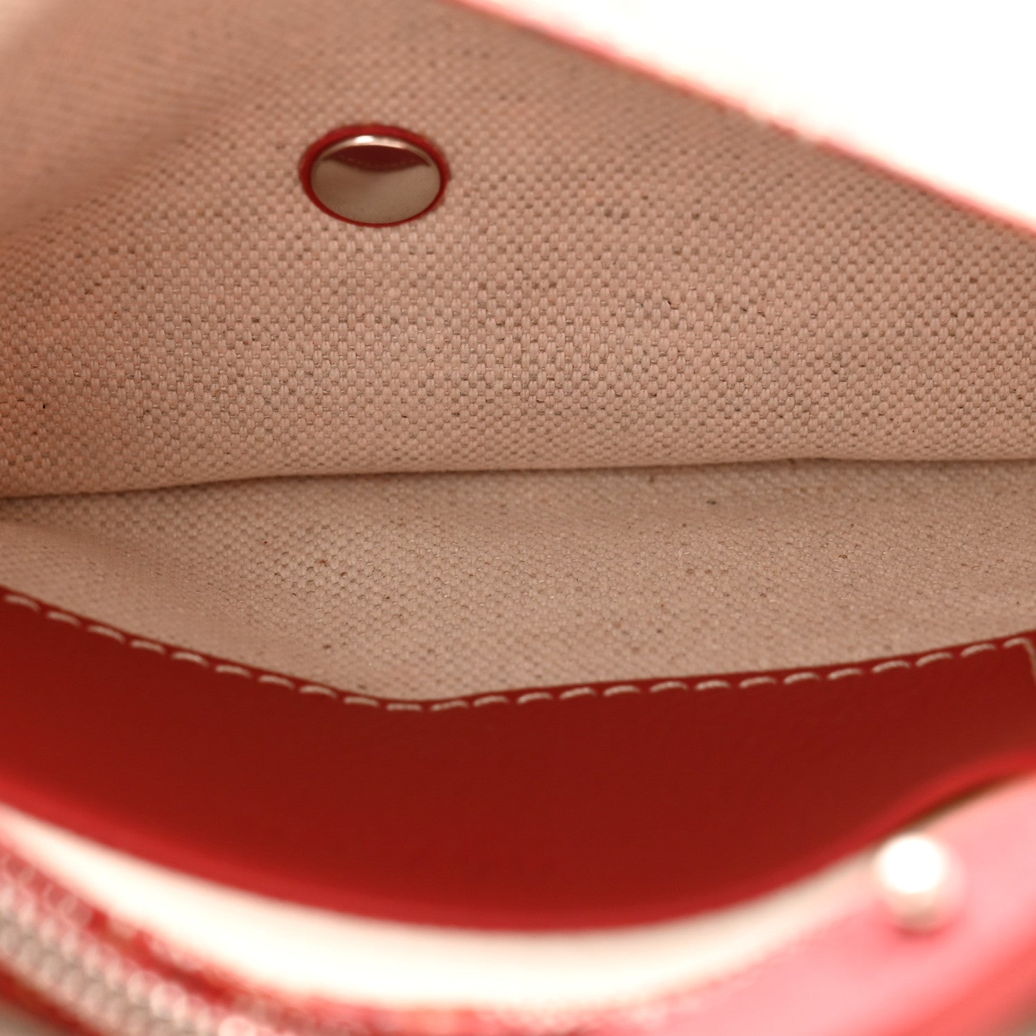 Goyard Goyardine Plumet Wallet Clutch Red 5 of 9