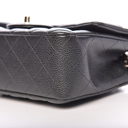 Chanel Caviar Quilted Mini Rectangular Flap Dark Grey 9 of 11