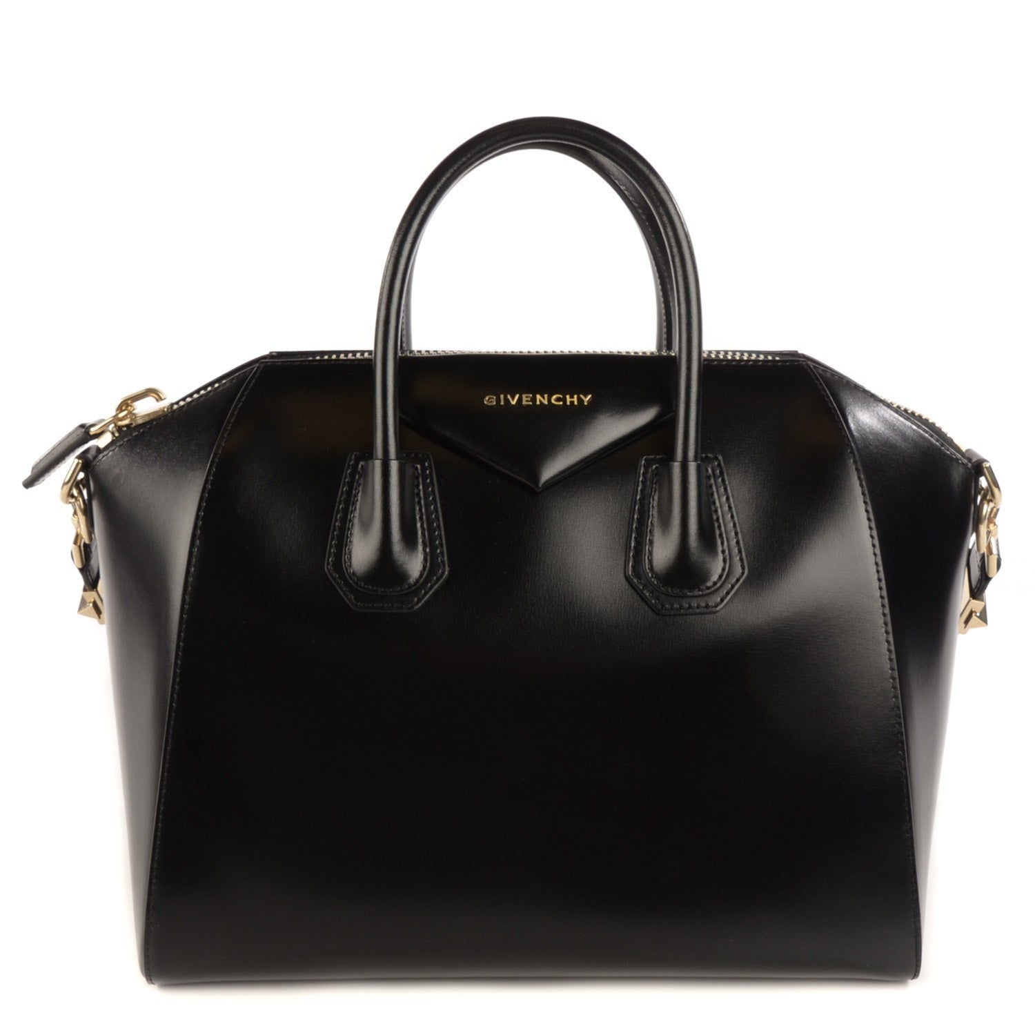Givenchy Shiny Lord Calfskin Medium Antigona Black 1 of 9
