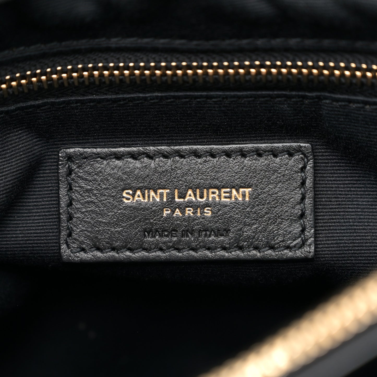 Calfskin Y Quilted Monogram Medium Loulou Chain Satchel Black