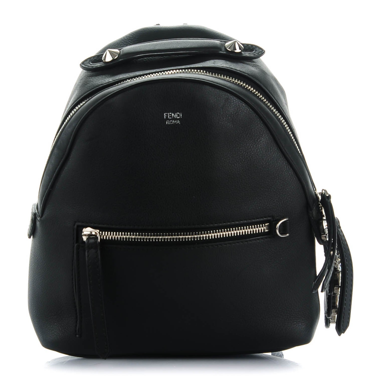 Fendi Vitello Dolce Crystal Croc Tail Mini Backpack Black 1 of 7