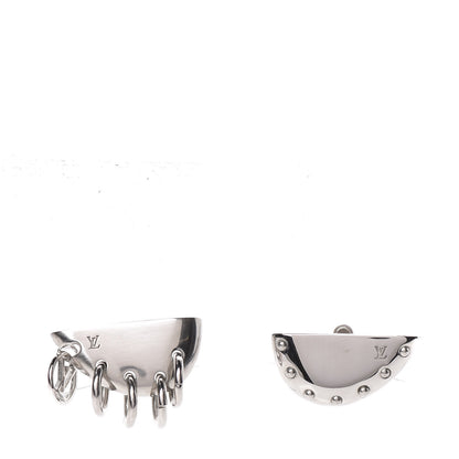 Louis Vuitton Brass Bionic Earrings Palladium 1 of 5
